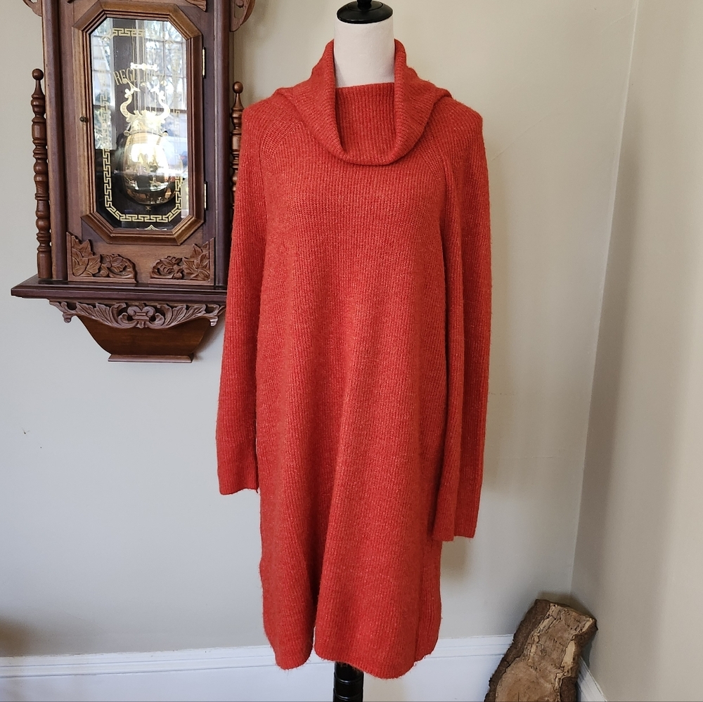 LOFT Cowl Neck Women's Sweater Dress, L